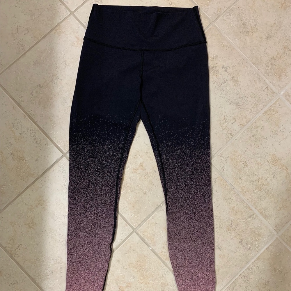 Lululemon pink ombré legging